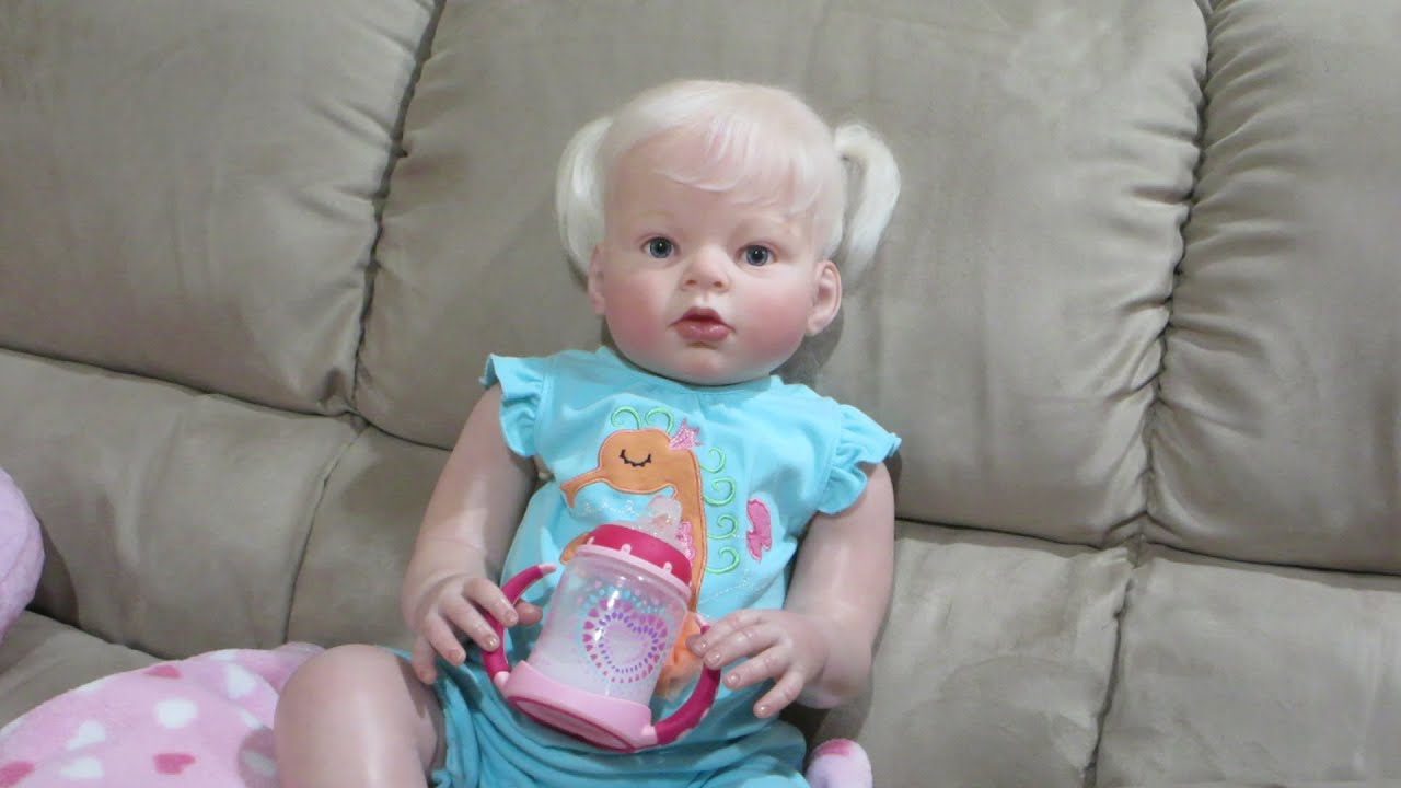 Changing and Feeding Reborn Toddler Grace - Doll Break Ep. 102