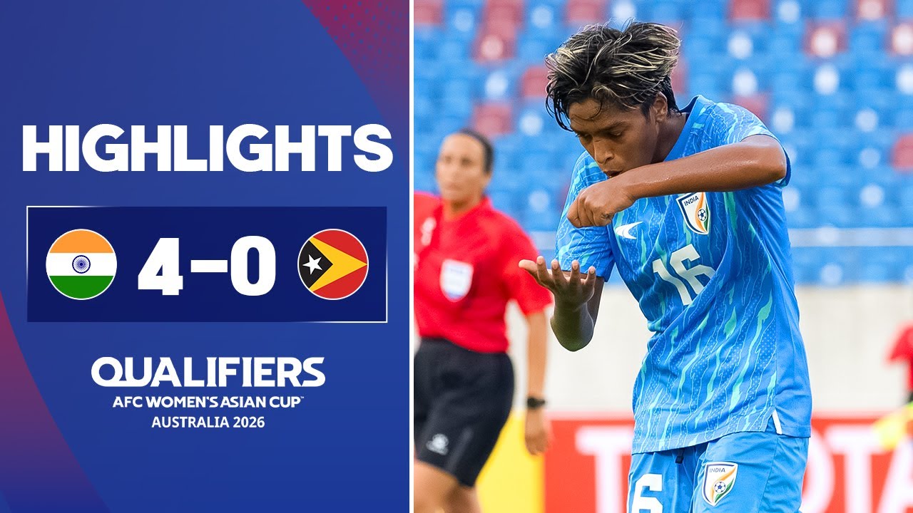 India 4-0 Timor-Leste | AFC Women's Asian Cup 2026 Qualifiers, Group B | Highlights