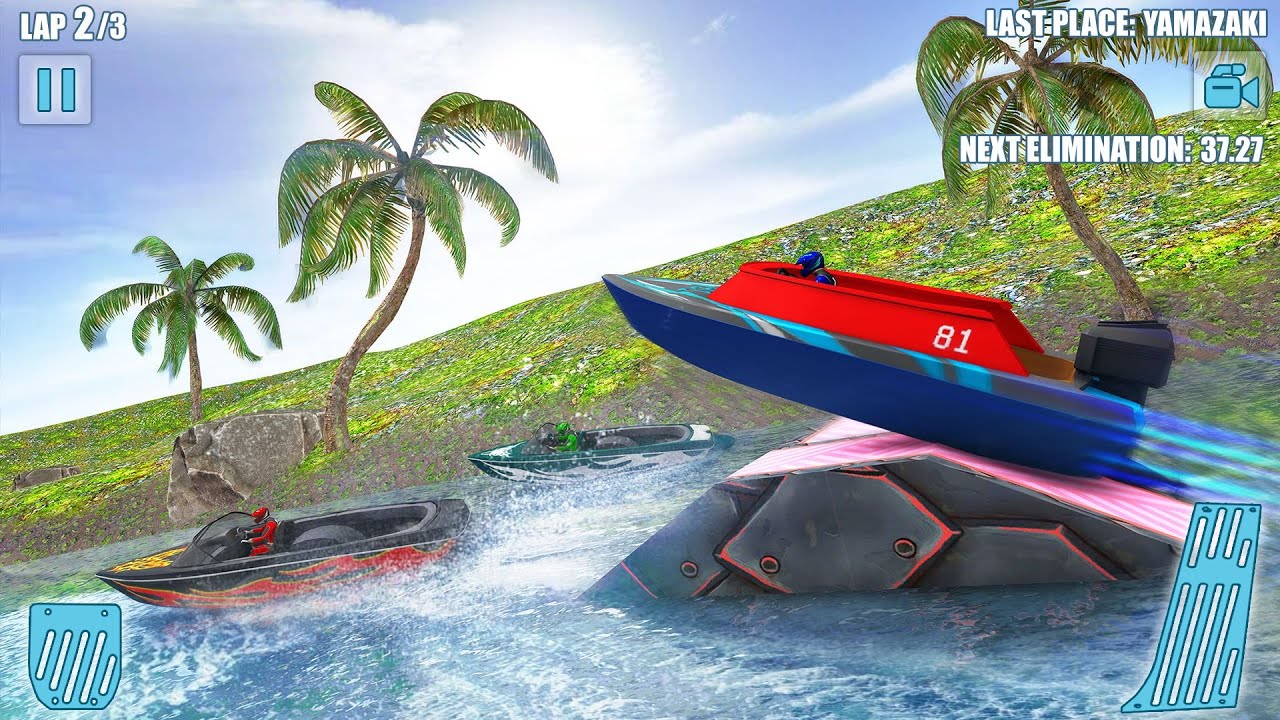 Speed Boat Crash Racing (Multiplayer Race and Elimination Mode)