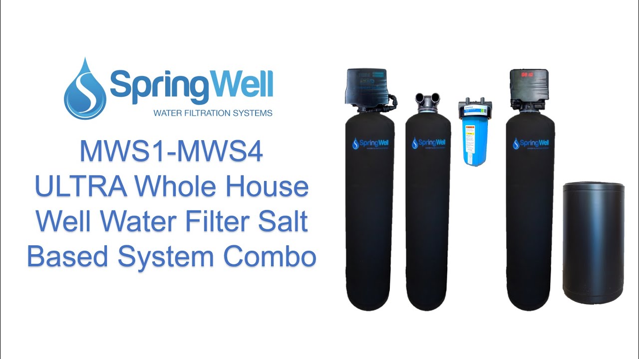 ULTRA Whole House Well Water Filter Salt Based System Combo (MWS1-MWS4)