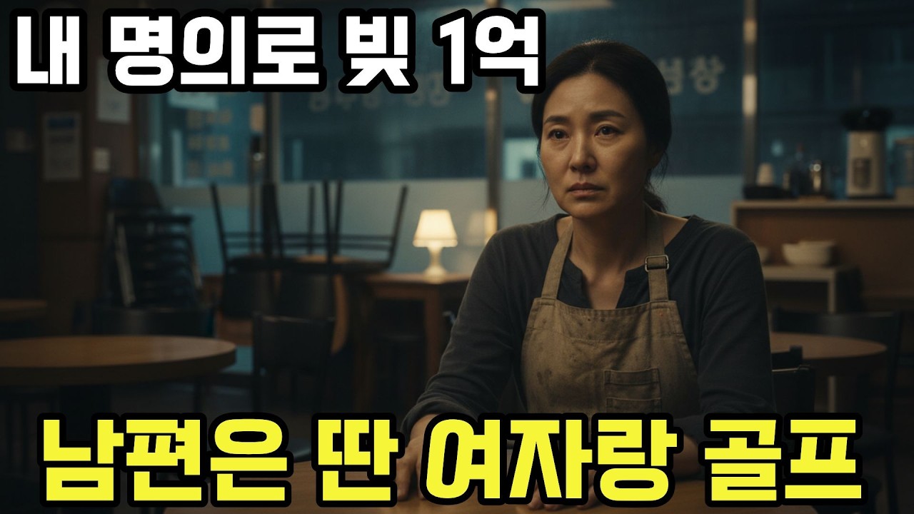 남편이 제 명의로 빚 1억 만들고 바람 피웠습니다. 저 혼자 다 갚았습니다.#자영업 #이혼 #재기