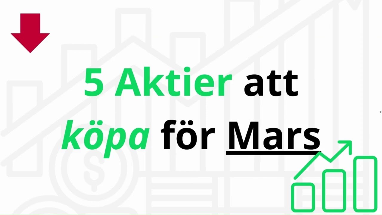 5 Aktier att Köpa i Mars 2026 | Mina Toppval Just Nu 🚀