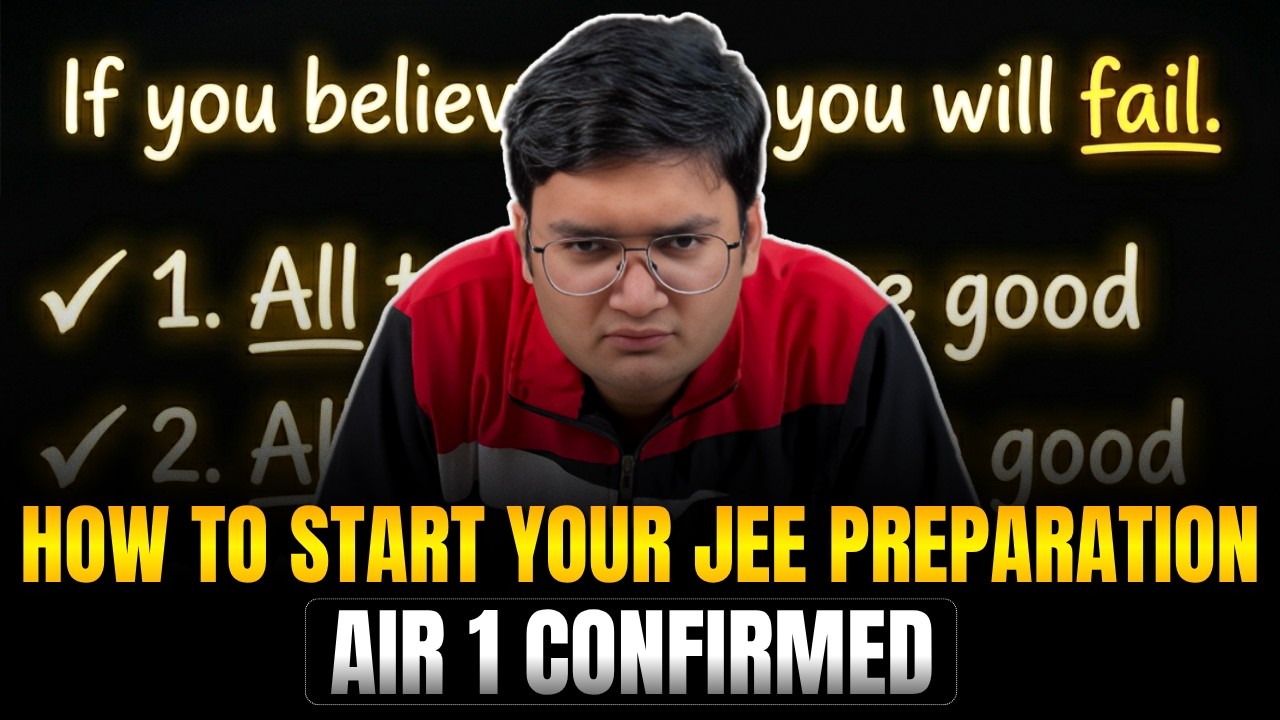How to Start Your JEE Preparation &mdash; AIR 1 in 2028 CONFIRMED | Nishant Jindal #jee2028