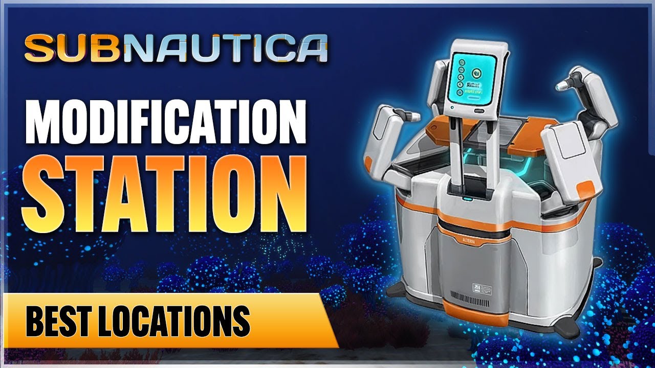 Расположение фрагментов станции модификации Subnautica