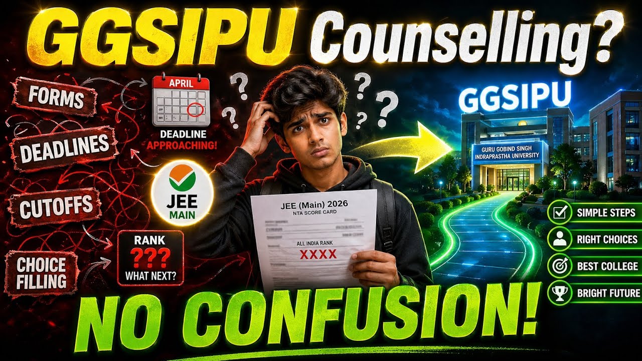 🔥 GGSIPU BTech Counselling 2026 - COMPLETE Guide (No Confusion!) | Complete Process Explained