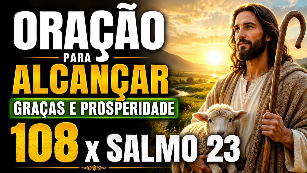 Oração para alcançar graças e prosperidade, 108 x SALMO 23