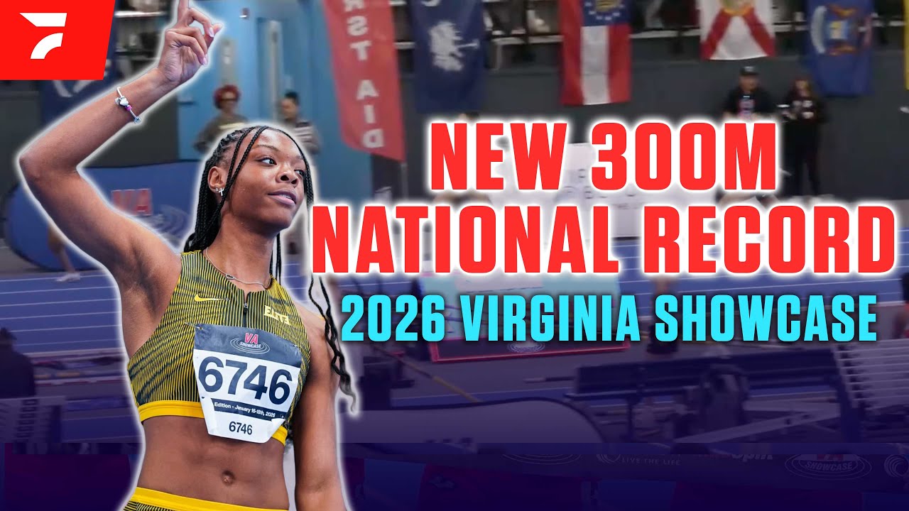 NEW 300M NATIONAL RECORD BY MARIAH MAXWELL | VA Showcase