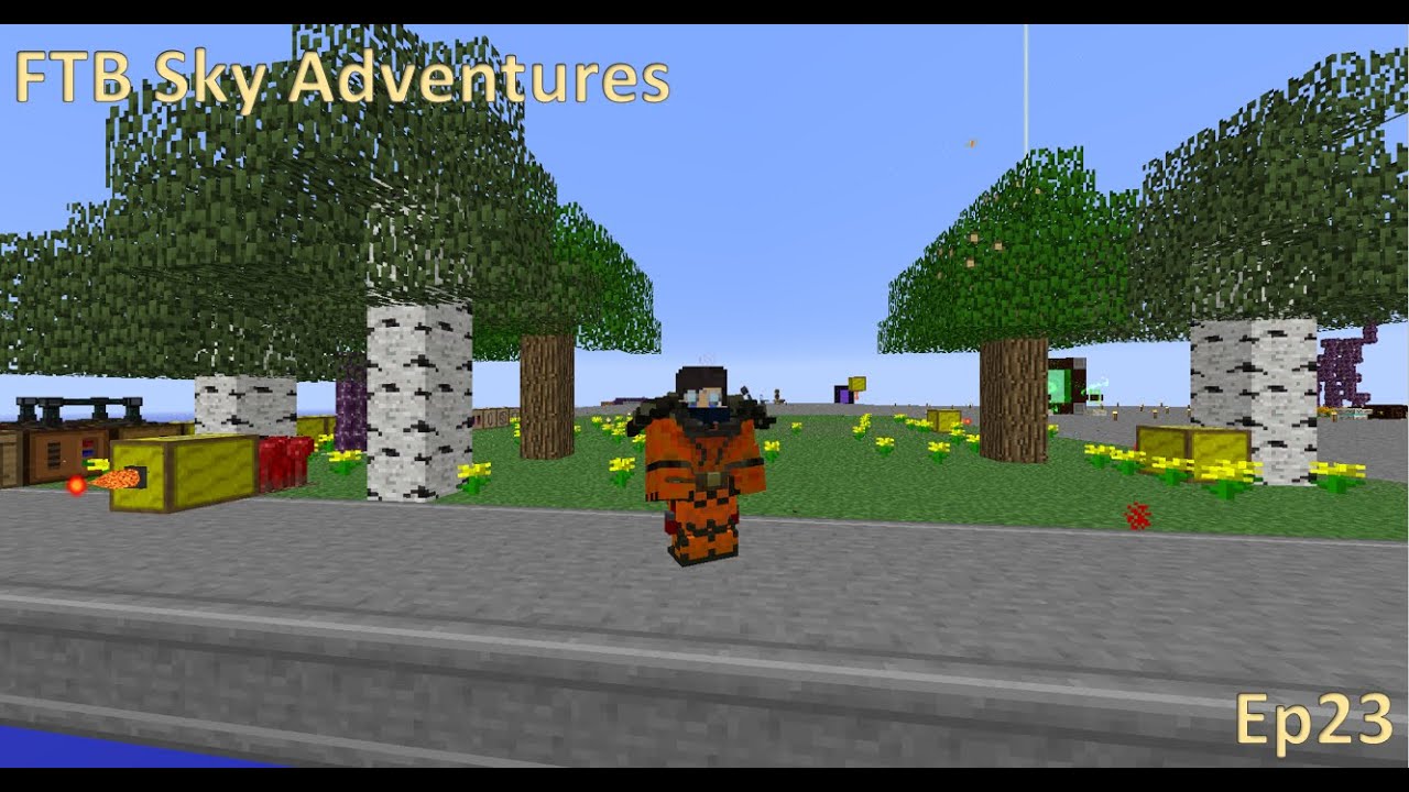 Minecraft FTB Sky Adventures Modpack Ep23: Tree Breeding & Cooking