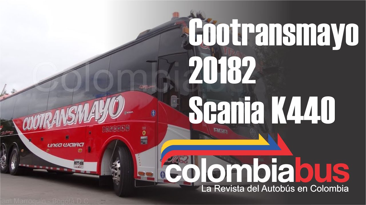 Primer Scania 6X2 carrozado con AGA Spirit 2 - Cootransmayo 20182 #Latinobus #Colombiabus #Scania