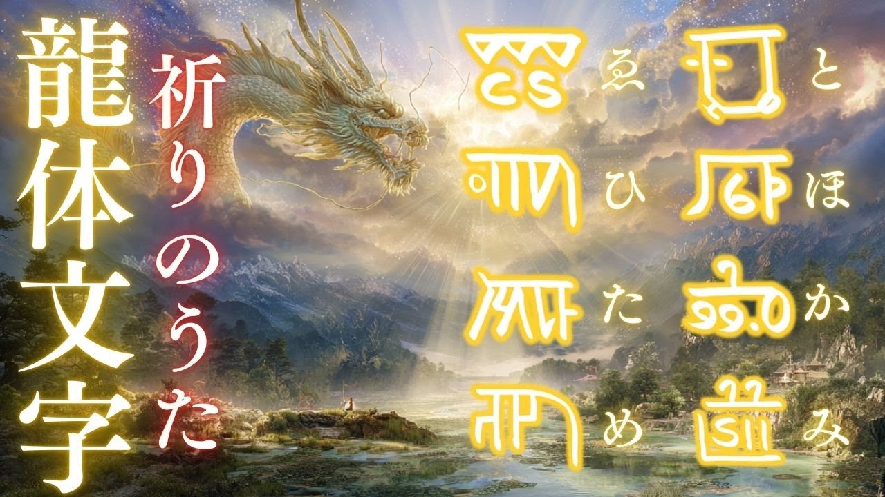 とほかみゑひため 〜祈りのうた〜【龍体文字ソング】【フルVer】#No91 #毎日新曲 #1000曲チャレンジ #龍うた #龍神