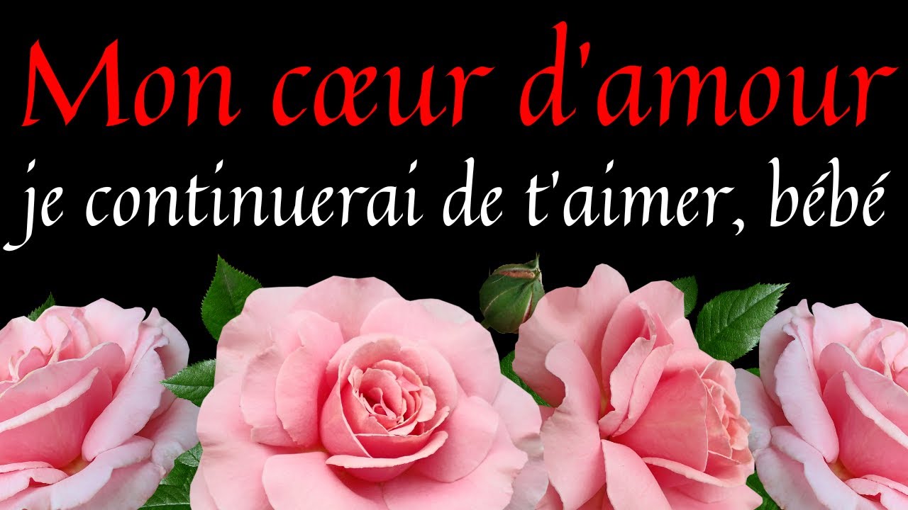 Mon cœur ne bat que pour toi ...💖 Lettre d'amour touchante, Merci pour tout💕🌹 Mon Message d'amour