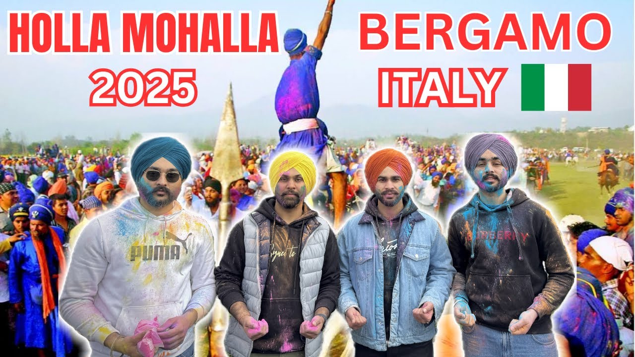 HOLLA MOHALLA BERGAMO,ITALY 🇮🇹2025 / HORSE RIDING 🐎 / NIHANG SINGH IN ITALY