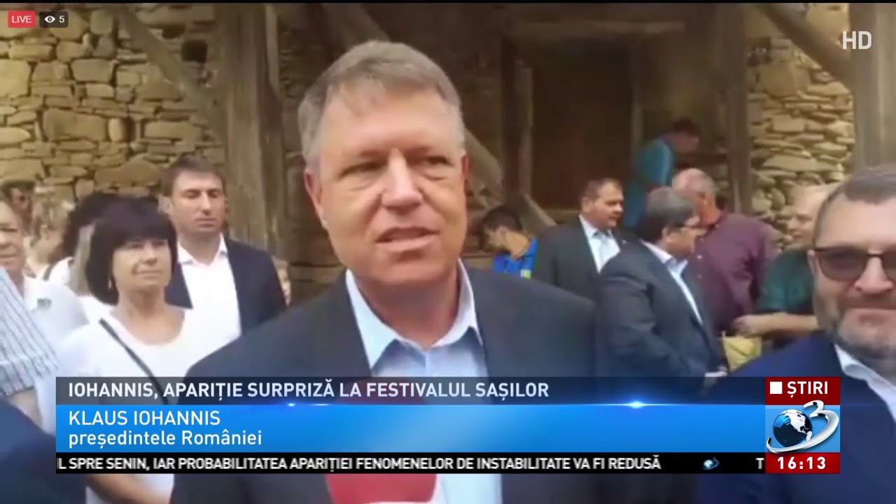 Iohannis, apariţie surpriză la Festivalul Saşilor
