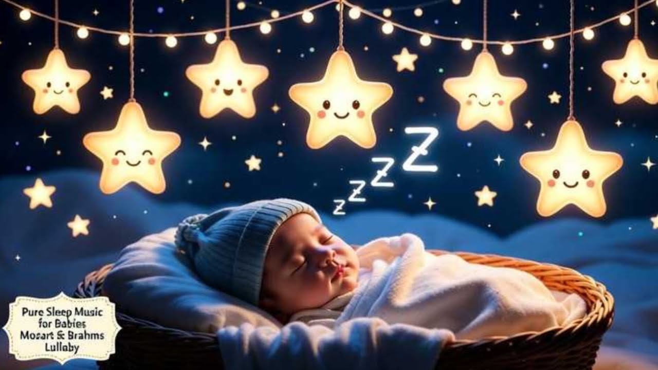 Baby Sleep Music 🌙 Baby Sleep Instantly in 3 Minutes🌙Beat Insomnia 💤 Mozart & Brahms Lullabies