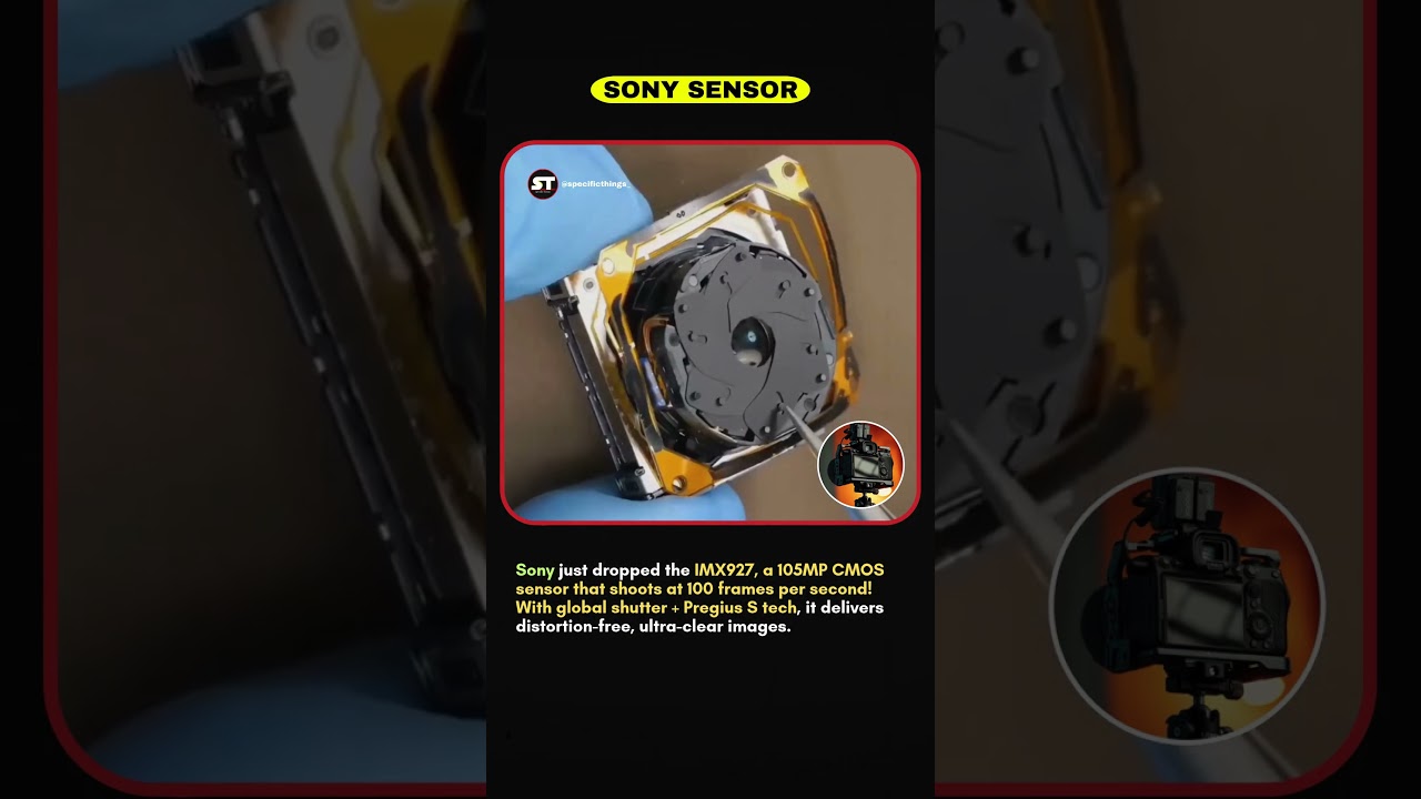 Sony&rsquo;s 105MP Sensor at 100FPS &ndash; Industrial Imaging Revolution . #factshorts #shortsfeed #facts