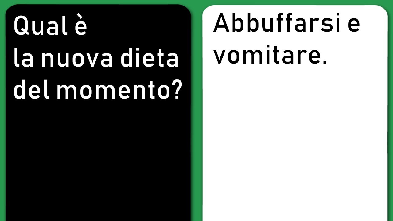 CARDS AGAINST HUMANITY È MALVAGIO