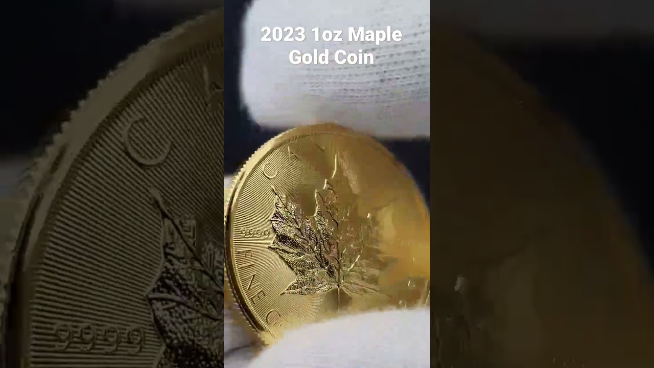 🤩 🔥 2023 1oz Royal Canadian Mint Maple #Gold #Coin  #shorts