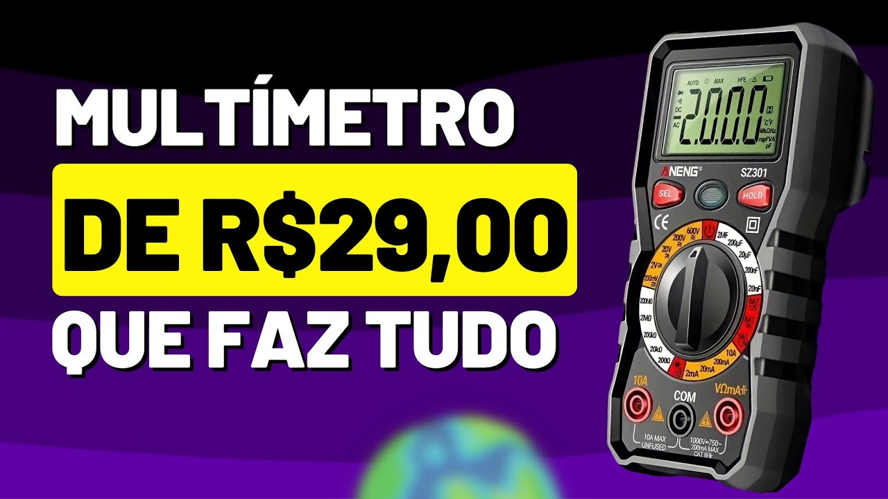 ESSE MULTÍMETRO ME SURPREENDEU PELA QUALIDADE E QUASE DE GRAÇA. #dominarmultimetroemapenas1dia