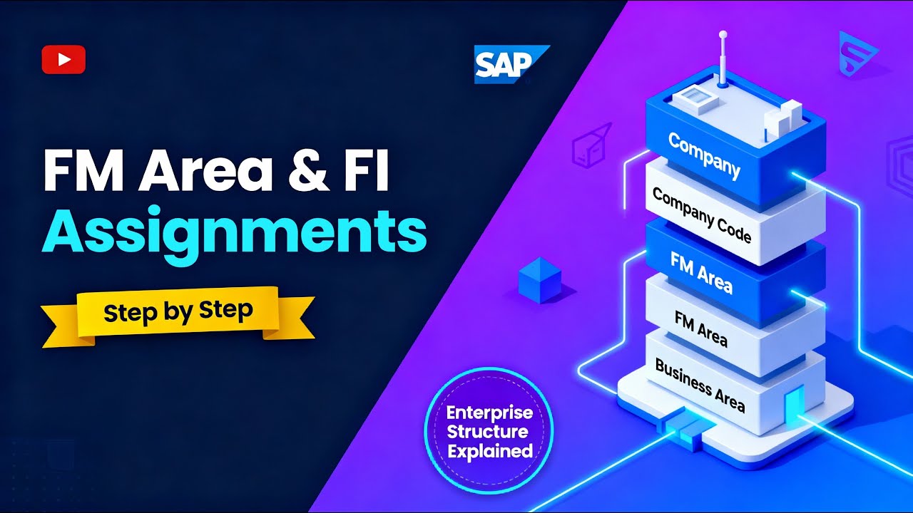 SAP S4 HANA FICO | Class 12 | Maintain FM Area and All Key FI Assignments in Ente., Stru. Explained
