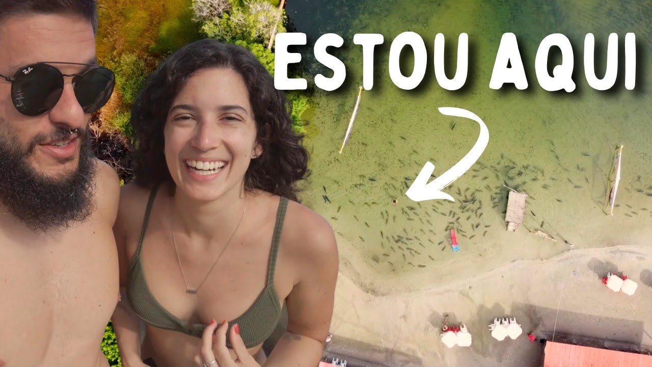 Nadamos com PEIXES ENORMES numa lagoa em Sergipe