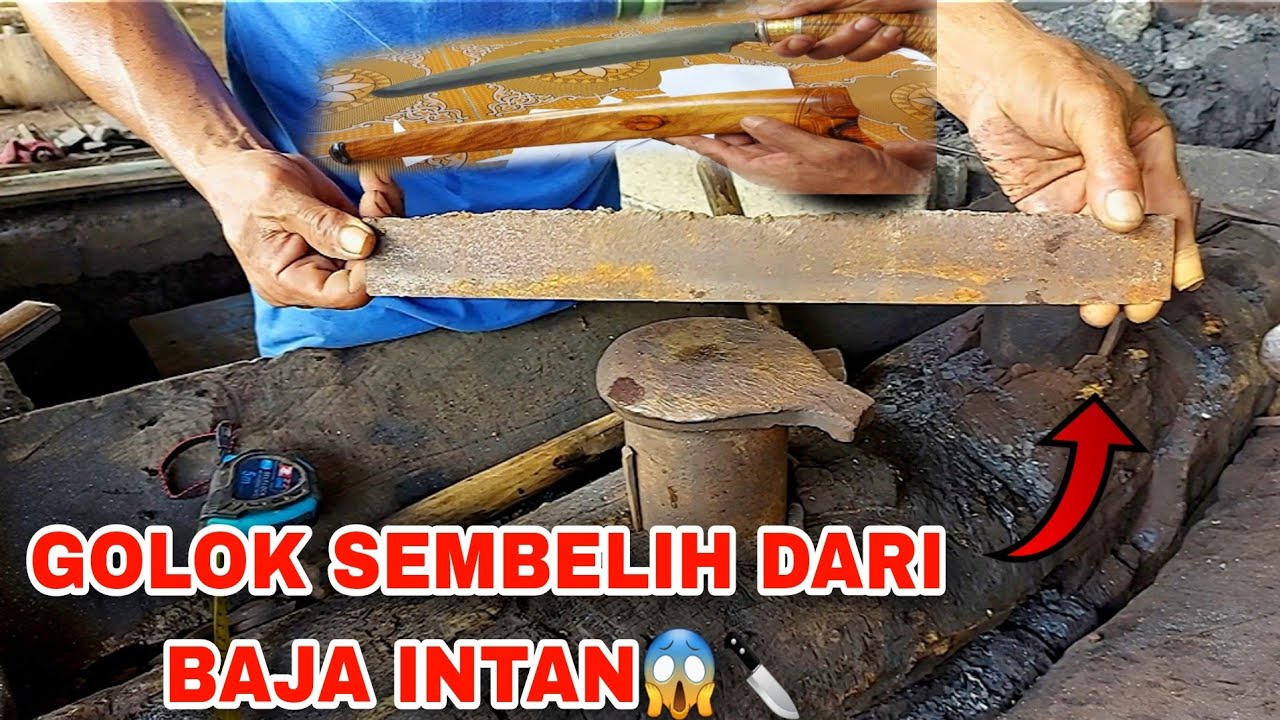 🔴Bahan Intan Ini butuh Waktu 60 Jam Untuk Diproses Jadi Sebuah Golok Yang Sangat Luar Biasa Tajam