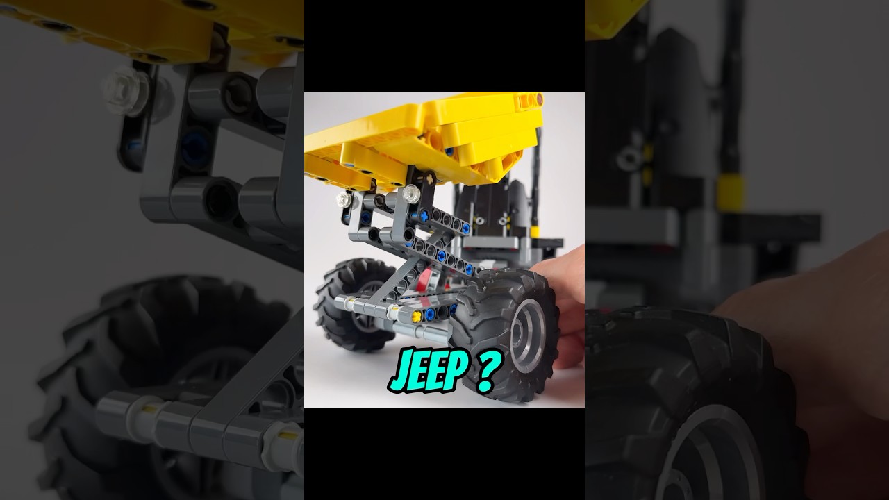 LEGO Technic 42122 Jeep turns into Dumper - same set! #legotechnic #legomoc #alt build #lego42122