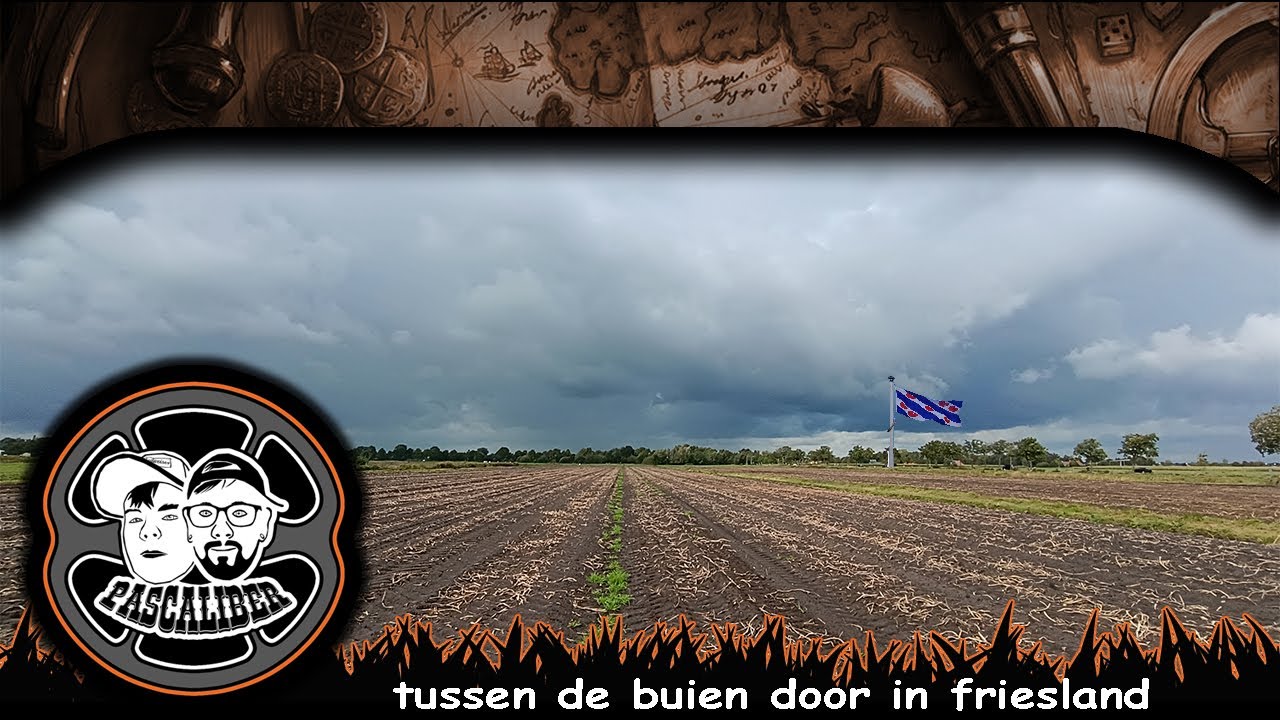 zoeken tussen de buien in friesland (pascaliber-metaaldetectie)