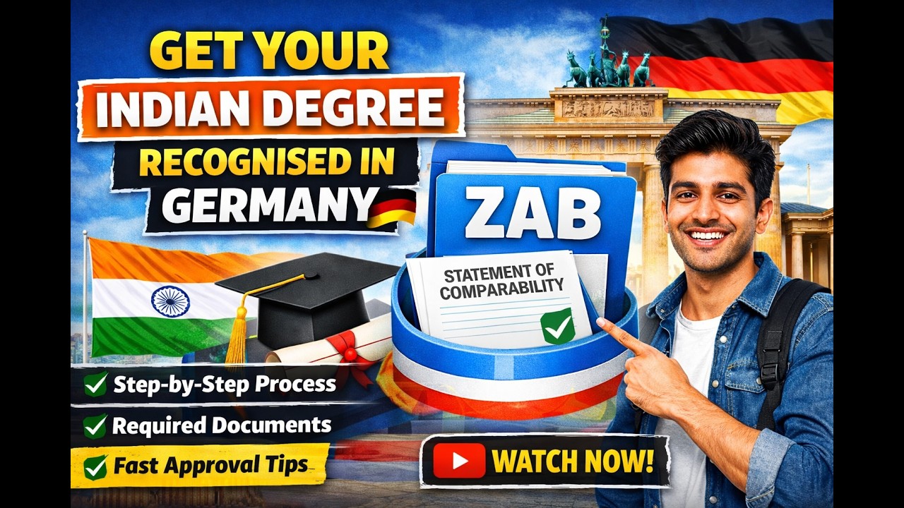How to Get Your Indian Degree Recognised in Germany 🇩🇪 | ZAB Process Explained (Step-by-Step)