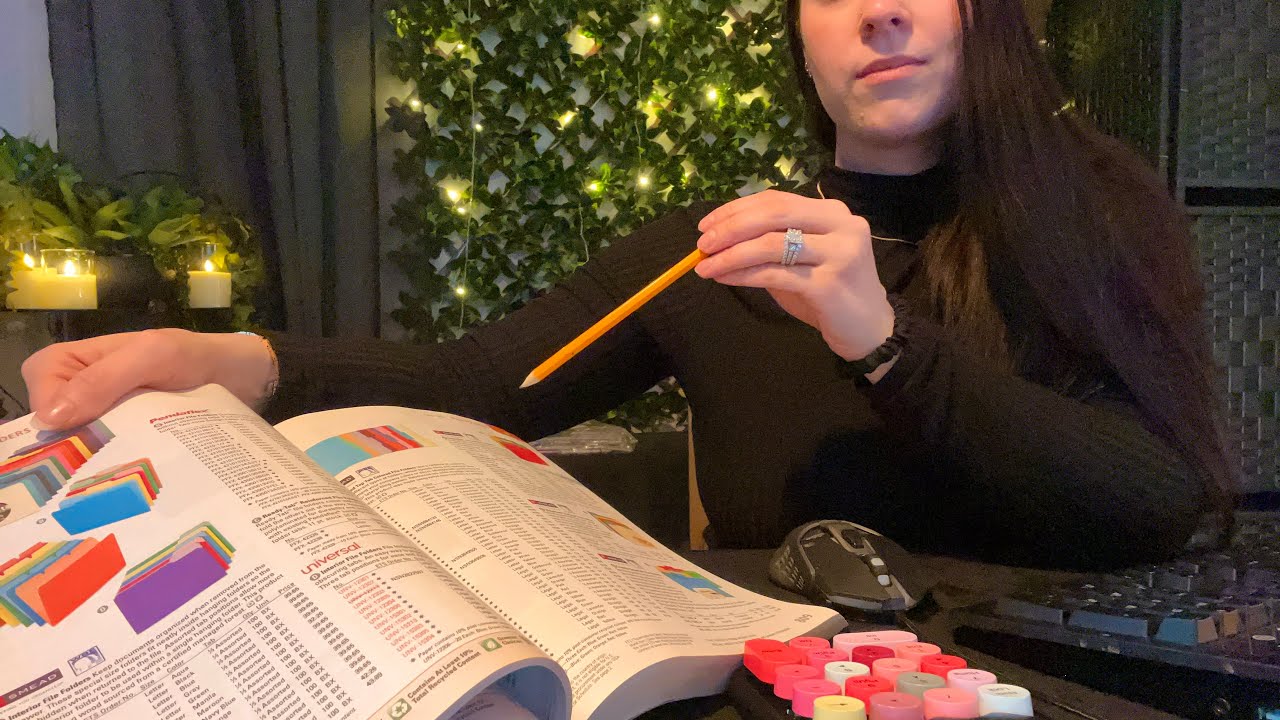 ASMR Office Supply Store | Catalogue Pages, Writing, Typing, Soft Spoken