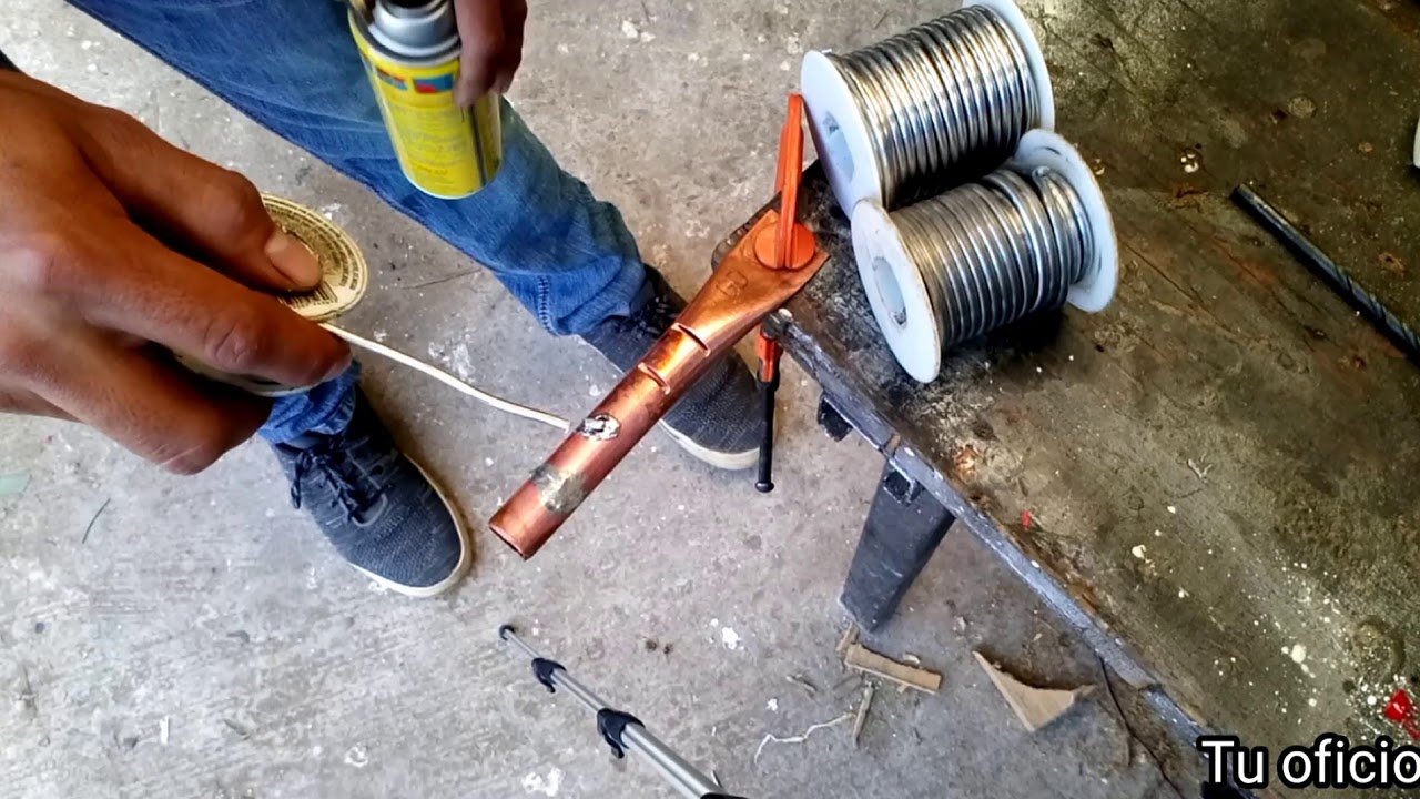 Reparar perforaciones en tubería de cobre
