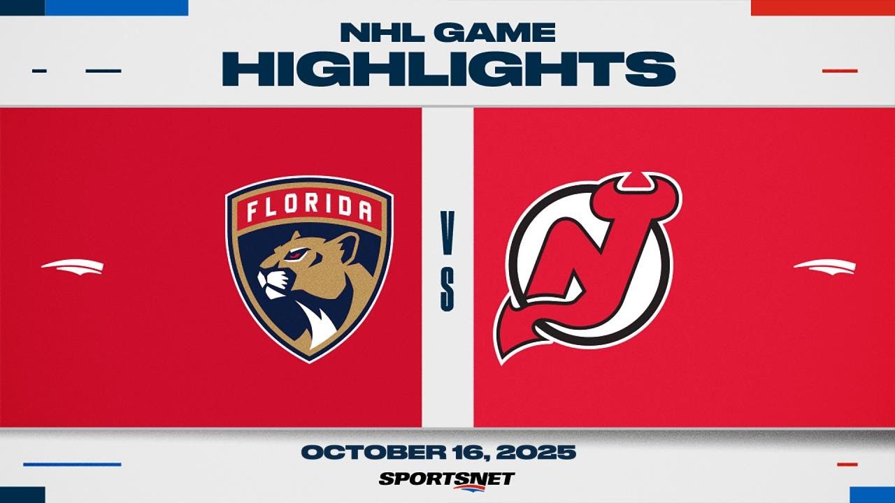 NHL Highlights | Panthers vs. Devils - October 16, 2025