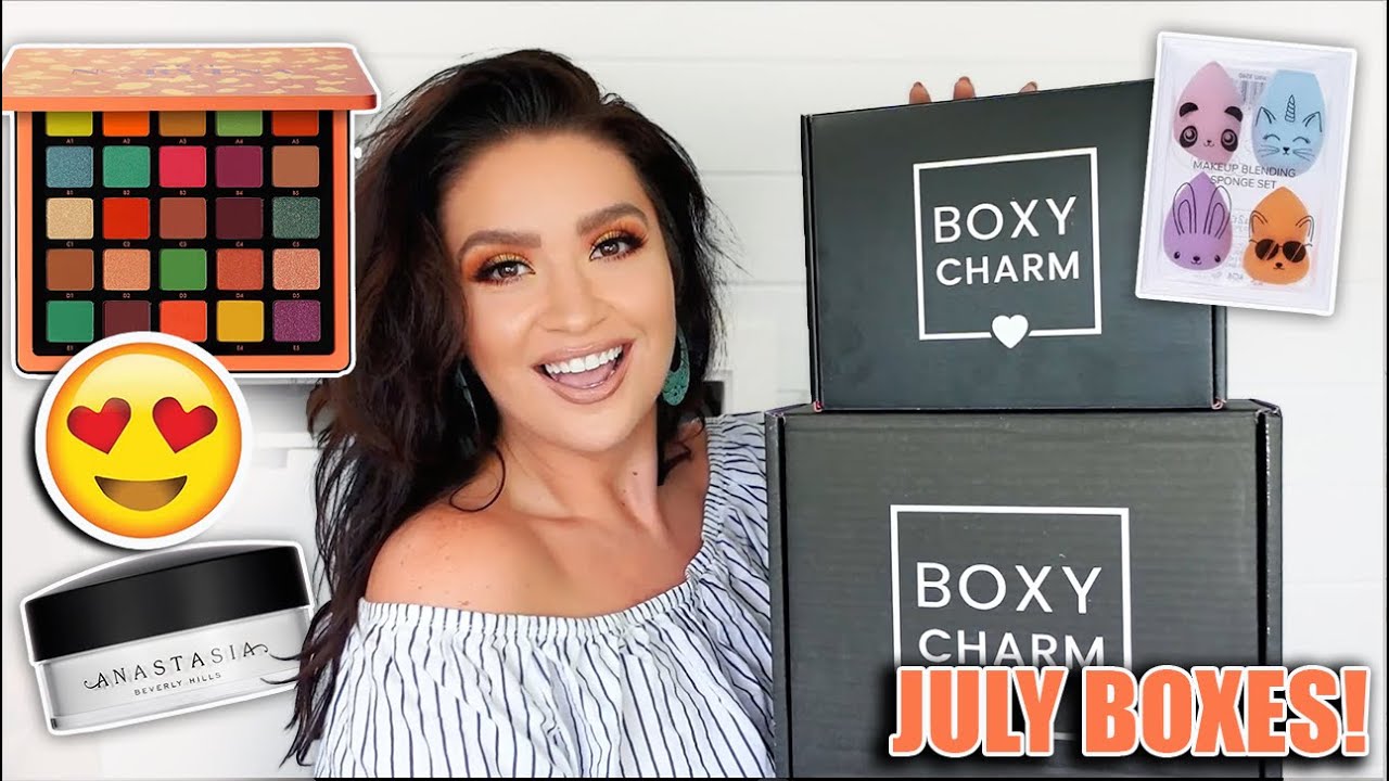 BOXYCHARM vs BOXYCHARM PREMIUM | JULY 2021 UNBOXING, TRY-ON & 1ST IMPRESSIONS! (PLUS SWATCHES!!)