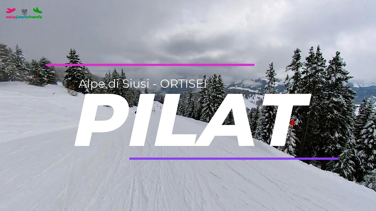 Skiing Pilat Slope, Val Gardena's Legendary 8.#skiing