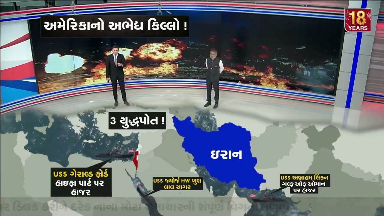 GFX: US Threat Sparks ‘Night of Doom’ Fears Amid Iran War Tensions | TV9Gujarati