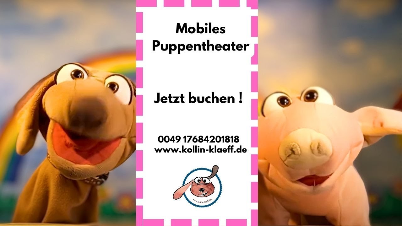 Puppentheater Kollin Kläff Bauernhofgeschichte für Sommerfeste und Kinderfeste buchen