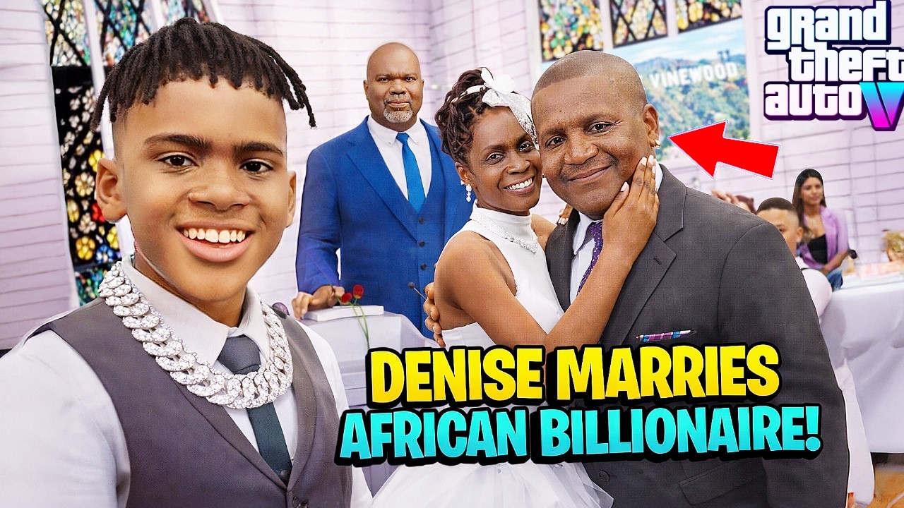 😱❤️👶🏽Kid Franklin’s Aunt Denise SHOCKING Wedding To a Billionaire😱GTA 5 Kid Franklin Real Life Mod