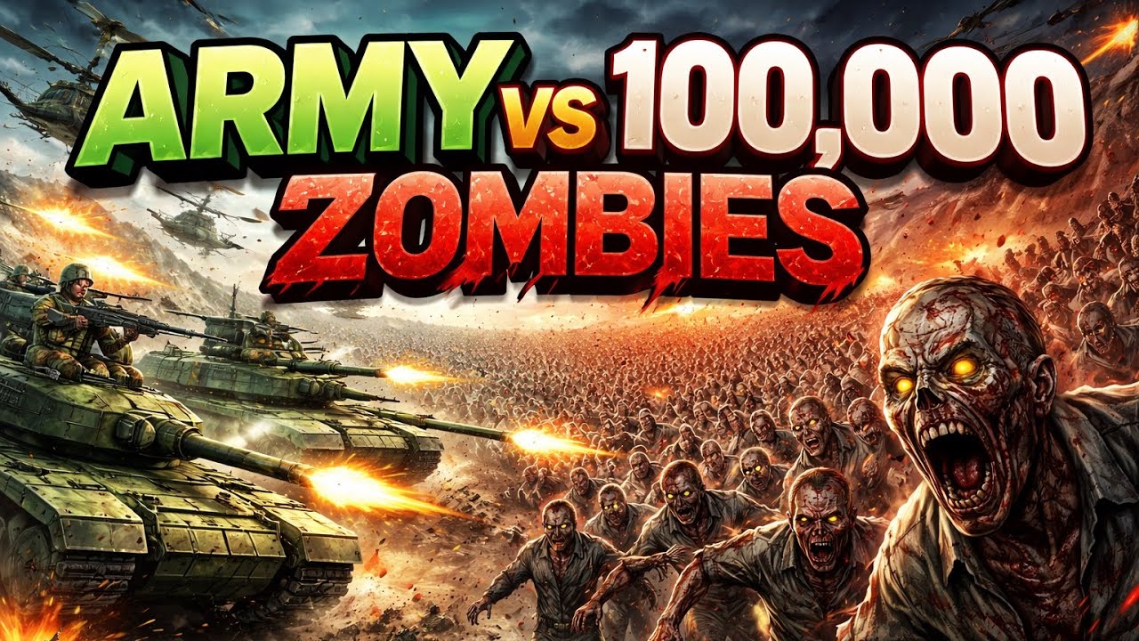 ARMY vs 100,000 Zombies – LAST STAND?! 🧟‍♂️💥