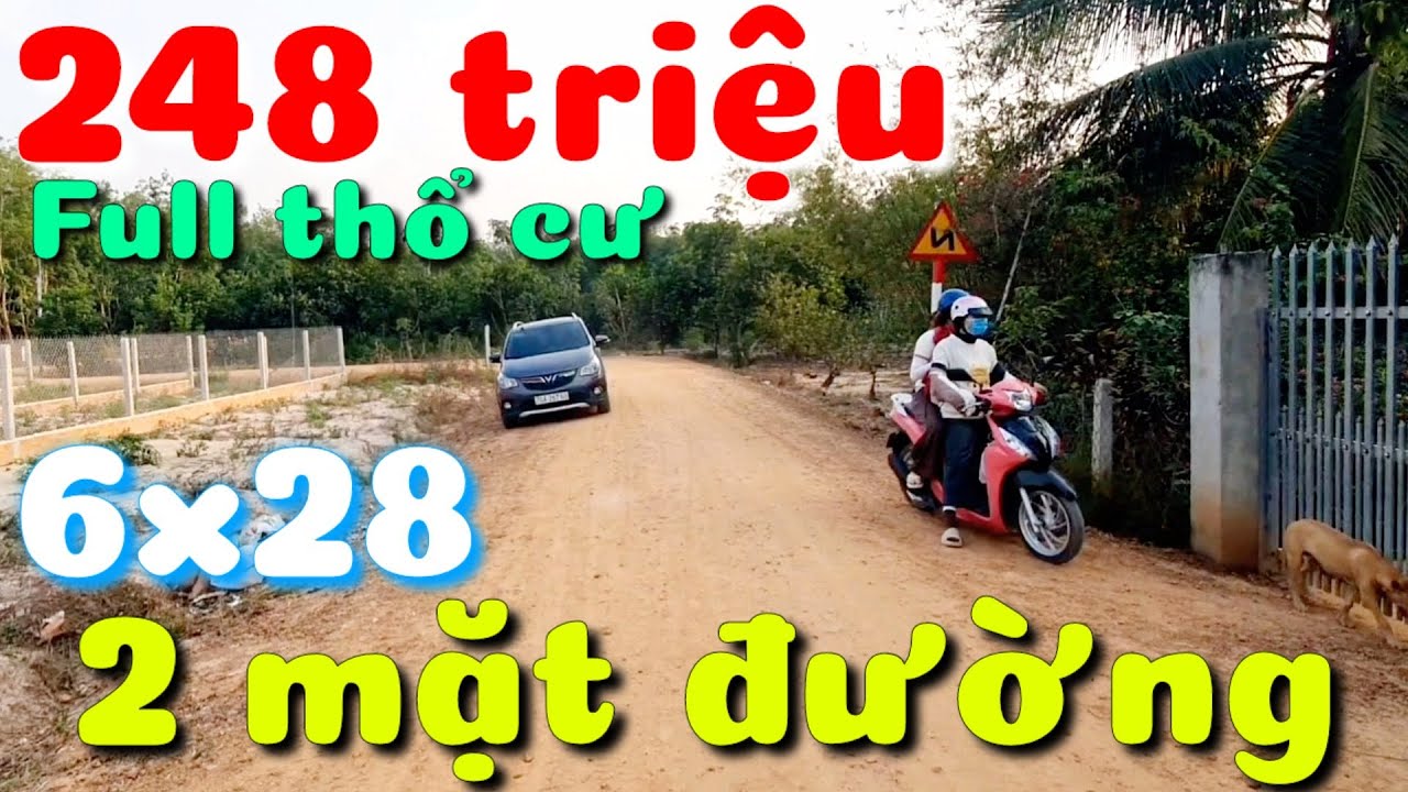 Đất rẻ full thổ cư 2 mặt tiền đường 7m cách nhựa 60m giá rẻ 248 triệu Long Vĩnh Châu Thành Tây Ninh