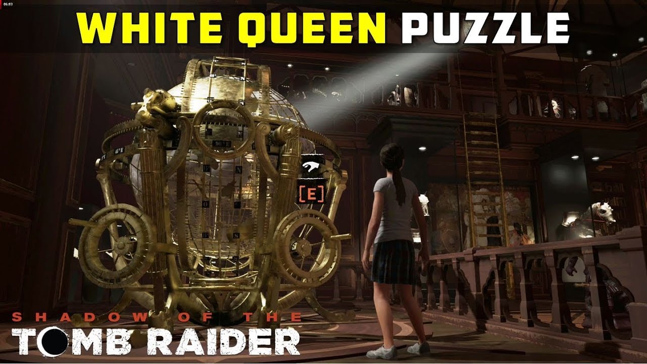 Find & Free the White Queen (Brave Adventurer, Croft Manor Puzzle) - SHADOW OF THE TOMB RAIDER