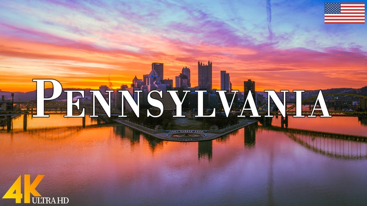 FLYING OVER PENNSYLVANIA (4K UHD) - Relaxing Music Along With Beautiful Nature Videos - 4k ULTRA HD