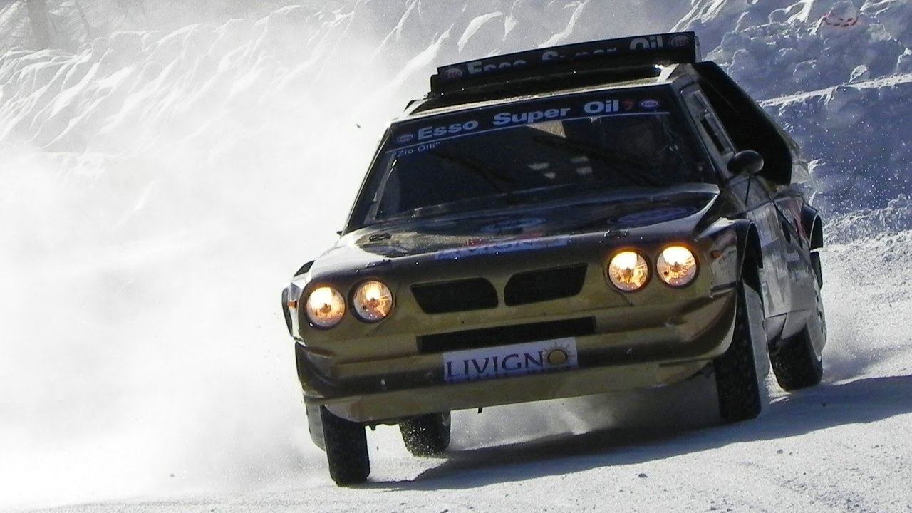 Lancia Delta S4 by Ianniello In Action On Ice -  Oliviero Bormolini - Ice Series 2014 Livigno