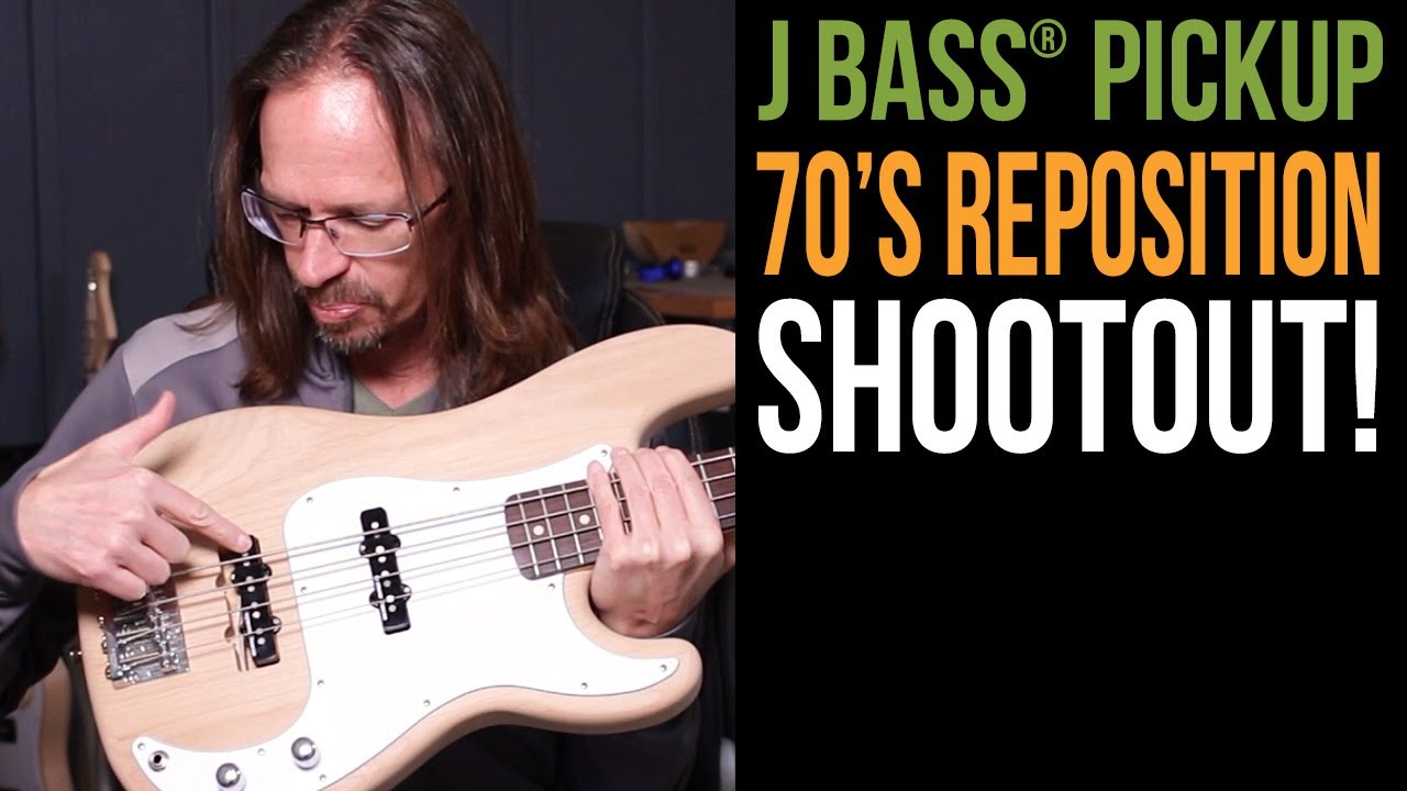 Изменение положения звукоснимателя J Bass® в стиле 70-х