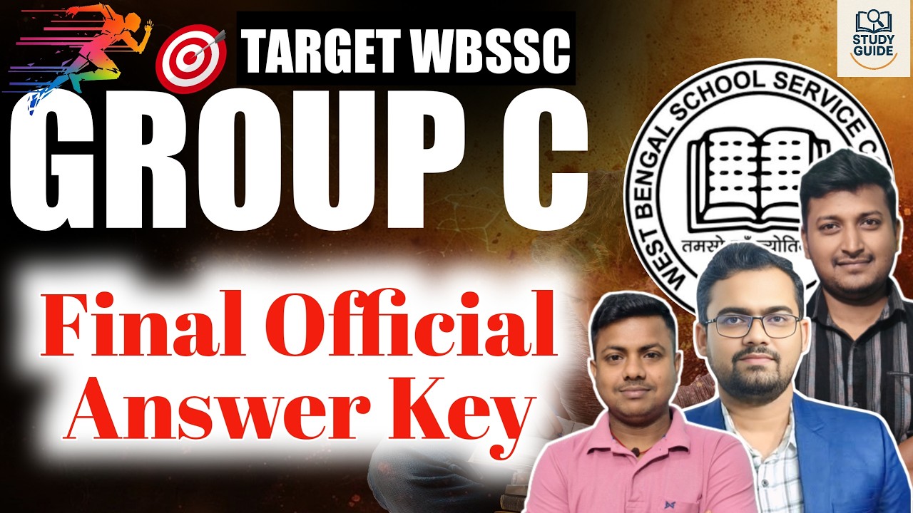 FINAL ANSWER KEY WBSSC GROUP -C