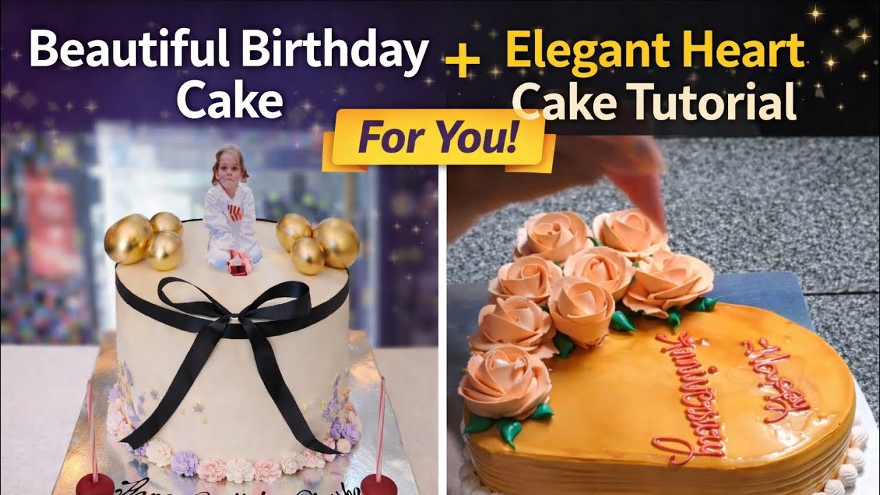 Beautiful birthday or anniversary cake design 💫#cake #cakedecorating #cakedesign #viral #trending 