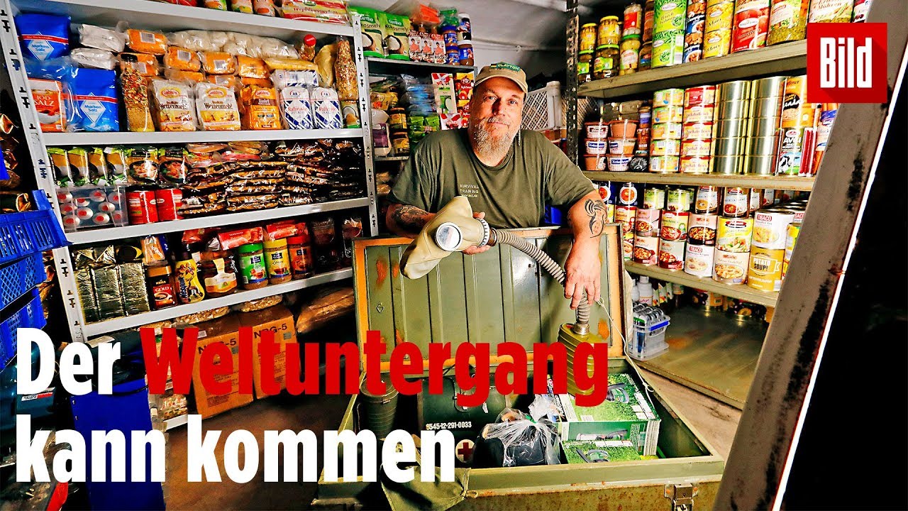 Prepper bereitet sich auf das Ende vor