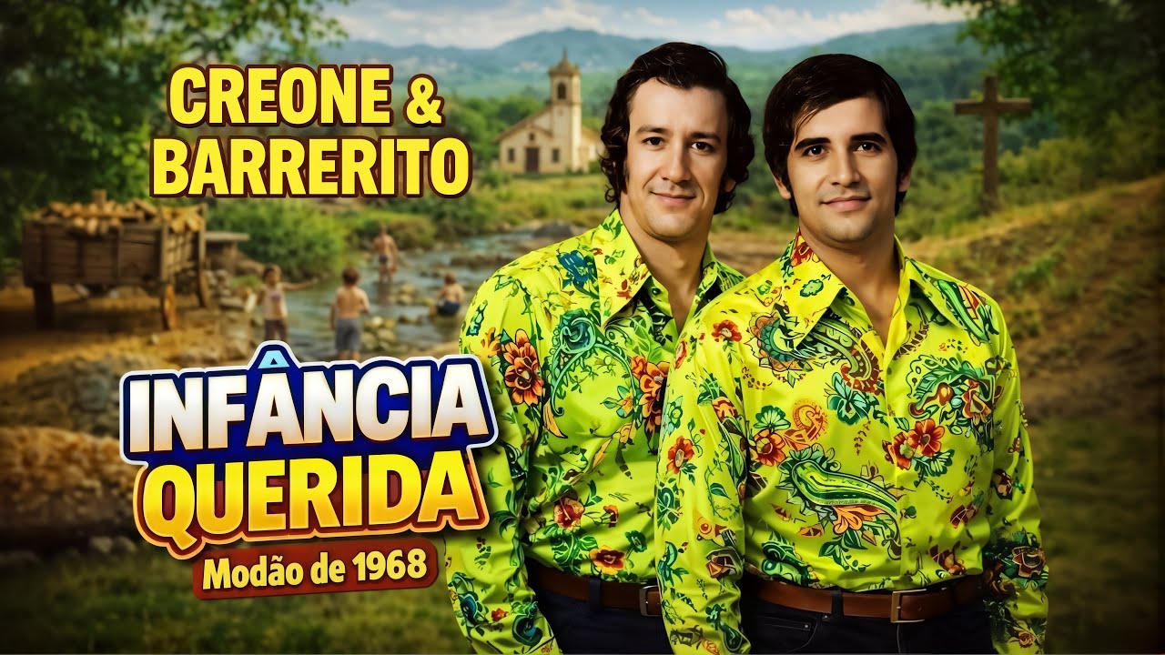 JAMAIS EXISTIRÁ Outra DUPLA IGUAL ESSA!🤠INFÂNCIA QUERIDA (1968), Com CREONE & BARRERITO