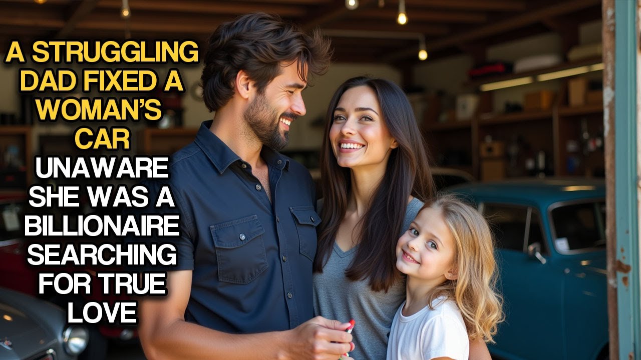 A Struggling Dad Fixed a Woman’s Car—Unaware She Was a Billionaire Searching for True Love