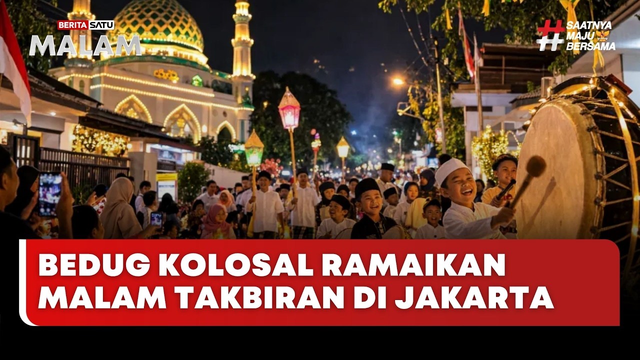 🔴 LIVE | Bedug Kolosal Ramaikan Malam Takbiran di Jakarta - Beritasatu Malam