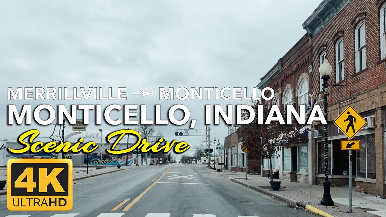 Scenic Drive from Merrillville to Monticello, IN | From Suburban Sprawl to Lake Country