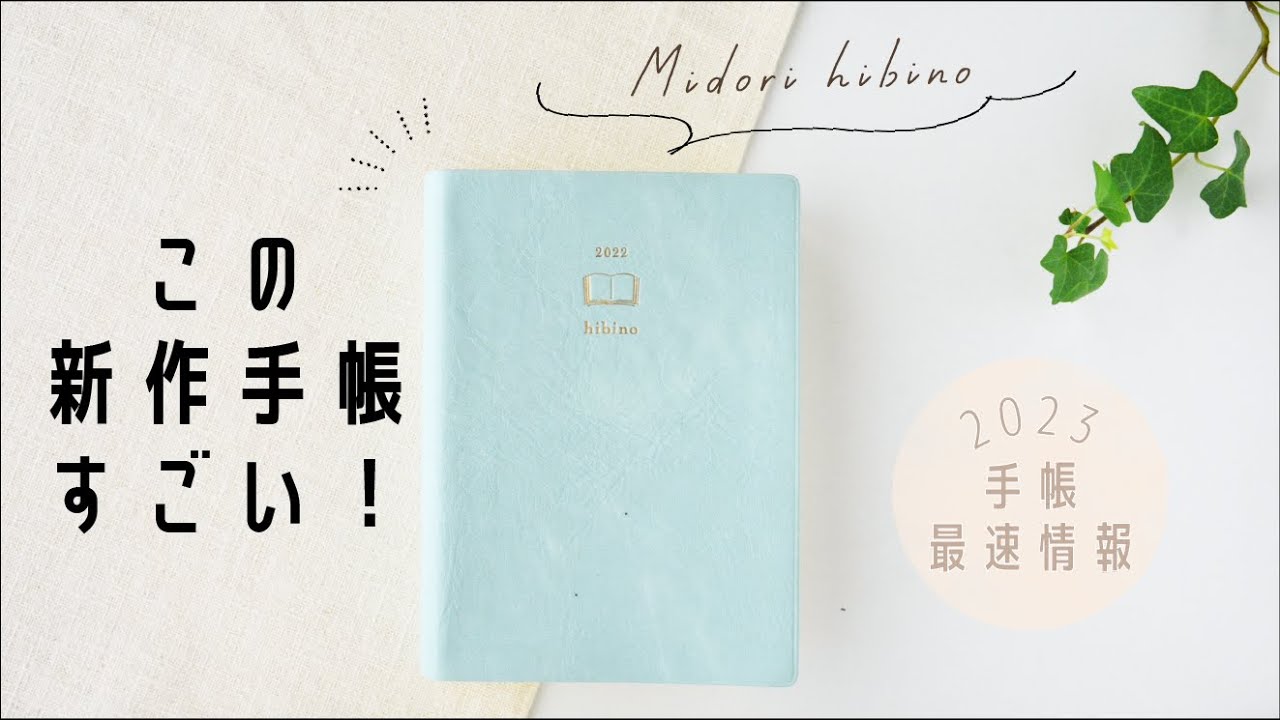 【1日2ページ手帳？！】2023年手帳 最速情報 🌿 ミドリ  hibino レビュー！📖✨